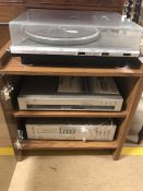 Hi-Fi equipment to include Garrard DD455 turntable and two JVC separates