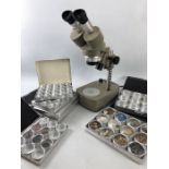 Vickers Microscope and selection of specimen cases