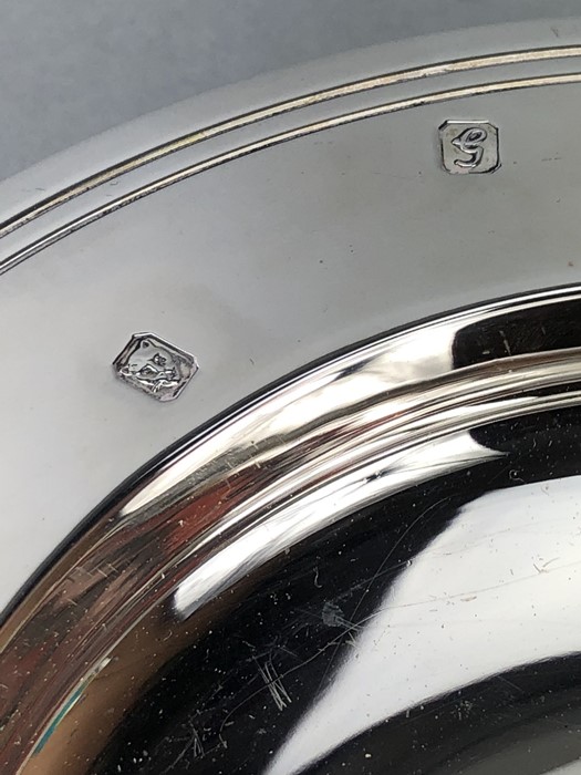 Silver hallmarked London Dish by Mappin & Webb approx 168g with paperwork for the Armada Dish - Image 7 of 13