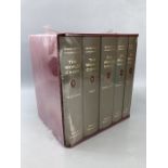 Five Folio Society volumes - Winston S. Churchill, The World Crisis, in slip cover and original