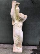 Garden Statue of a lady watercarrier approx. 93cm tall