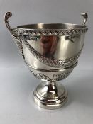 Edwardian Hallmarked Silver Chalice / Goblet Chester 1905 by George Nathan & Ridley Hayes approx