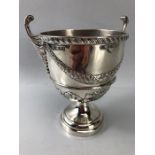 Edwardian Hallmarked Silver Chalice / Goblet Chester 1905 by George Nathan & Ridley Hayes approx