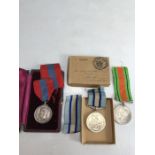 Collection of Military medals to include: Royal Observer Corps Medal awarded to F.S. Wigglesworth;