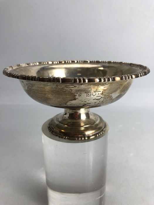 Silver London Hallmarked pedestal Bon Bon dish stamped to underside Depree Raeburn & Young (approx