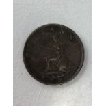Coins: George III half penny dated 1799