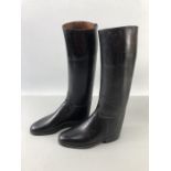 Pair of Vintage Children's Horse riding boots approx 34cm tall and 20cm toe to heel