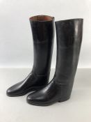 Pair of Vintage Children's Horse riding boots approx 34cm tall and 20cm toe to heel