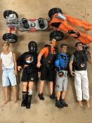 Small collection of Action Man dolls