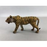 Cold painted figure of a tiger