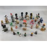 Large collection of ceramic and glass miniature figurines