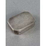 George III silver snuff box, silver gilt interior, hallmarked Birmingham 1808, approx 2.8cm in