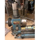 Metalwork lathe: A Clarke Metalworker 6-speed Lathe with a large quantity of tools