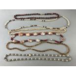 Collection of six attractive bead necklaces