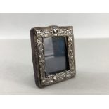 Miniature Hallmarked Silver photo frame London by Keyford Frames Ltd approx 5.5 x 6.5cm