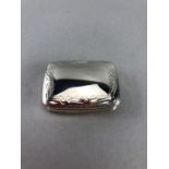 Silver pill with blank cartouche