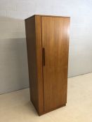 Avalon Mid Century single teak wardrobe, approx 173cm x 60cm x 55cm deep