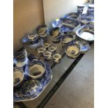 Spode Italian pattern tea and dinnerware,