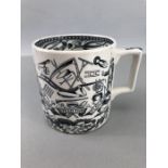 'God Speed the Plough' cider mug, approx 10cm in height