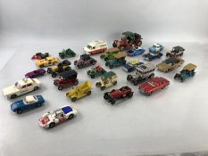 Collection of diecast vehicles, mostly Corgi, Lesney and Dinky