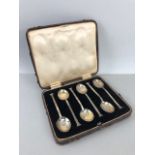 Hallmarked Silver coffee spoons Birmingham (approx 58g)