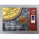 Gold Sovereign in original Royal Mint slab Year 2000