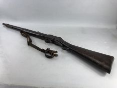 Martini Henri service rifle stamped 1893 also stamped V.R & H.R.B & Co