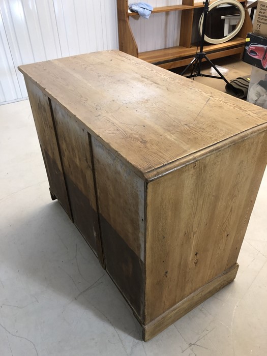 Antique pine chest of four drawers, approx 104cm x 54cm x 83cm tall - Image 5 of 8