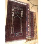 Collection of four Eastern / Oriental rugs, largest approx 150cm x 80cm