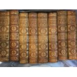 Books: Hamsworth History of the World in eight volumes leather spines, good condition