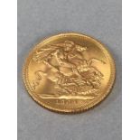 Gold Sovereign (Full) dated 1964