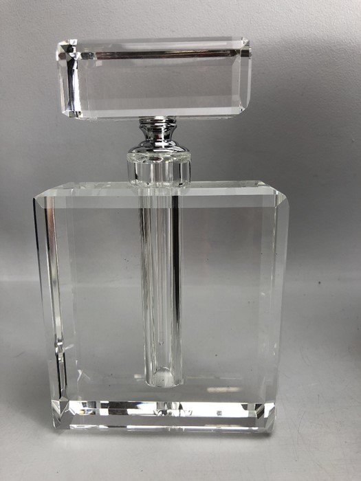 Two Oversized large Perfume bottles of French design one boxed (minor chip to lid of unboxed bottle) - Image 6 of 10