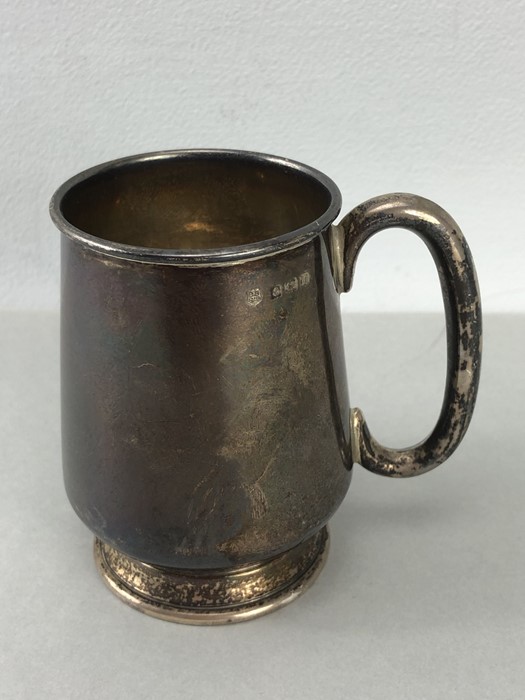 Birmingham Hallmarked Silver Christening cup by maker Smith & Bartlam