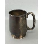 Birmingham Hallmarked Silver Christening cup by maker Smith & Bartlam