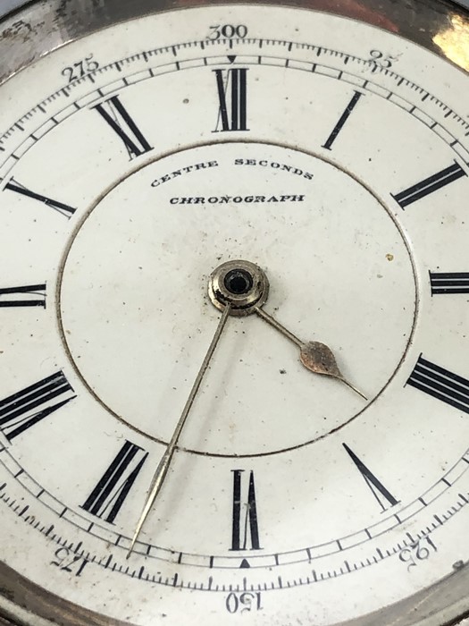 A substantial silver chronograph pocket watch by J. Richardson, Coventry, signed to inside F.W. - Image 2 of 17