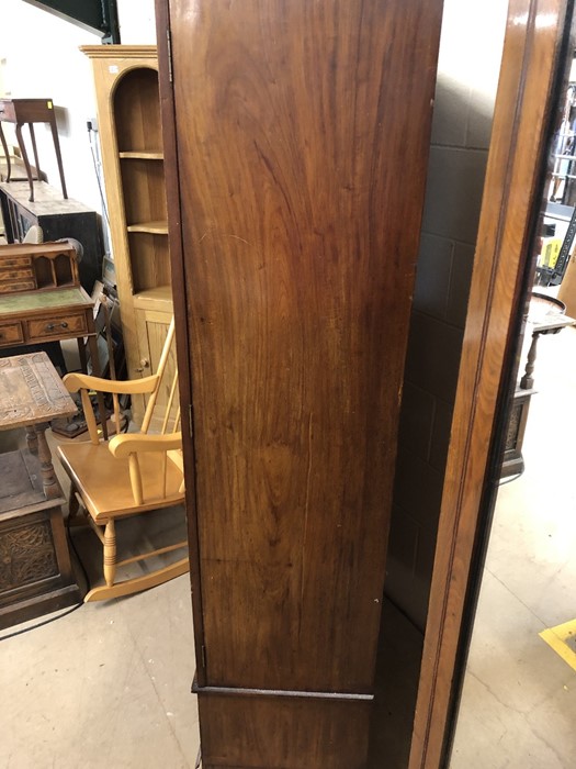 Edwardian inlaid wardrobe with mirrored door and drawer under - Image 4 of 6