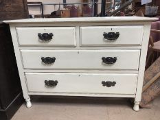 Painted chest of four drawers