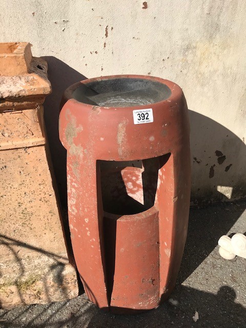 Two original rustic chimney pots, the largest approx 71cm tall - Image 3 of 3