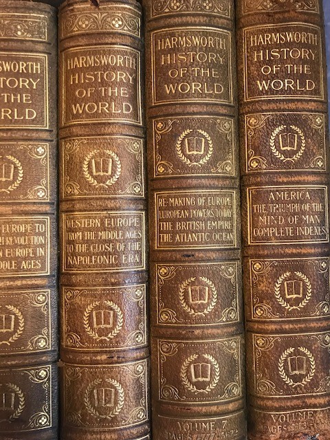 Books: Hamsworth History of the World in eight volumes leather spines, good condition - Image 4 of 11