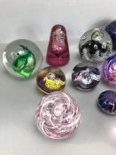 Collection of sixteen various Paperweights to include Caithness