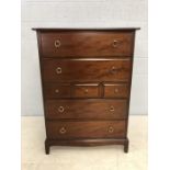 Stag chest of seven drawers