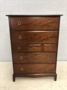 Stag chest of seven drawers