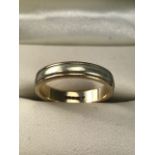 9ct Gold ring size 'M' fully hallmarked