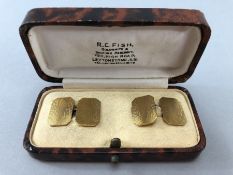 Pair of Boxed 9ct Gold 375 Cufflinks (approx 5.7g)