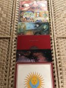 6 King Crimson LPs inc. “In The Court Of The Crimson King” (UK Polydor), “Lizard” (UK orig pink