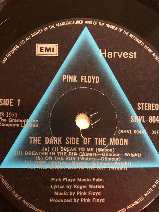 Pink Floyd single album - 'Dark Side of the Moon' - with two posters and two sets of stickers - Image 4 of 6