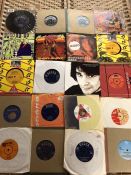 Collection of Vinyl 45's / singles to include David Bowie, Creedence Clear Water, the Caravelles