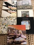 9 Led Zeppelin LPs inc. Led Zeppelin I (UK green & orange Atlantic), 2 copies of Led Zeppelin II (UK