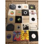 Collection of Vinyl 45's / singles to include the Beatles, George Harrison, Elvis Presley,