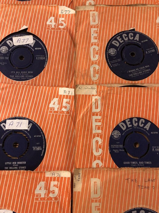 25 The Rolling Stones 7" singles and EPs including many Decca label original pressings. - Image 6 of 9